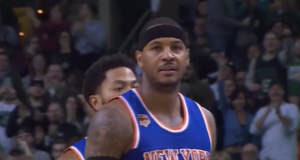 New York Knicks' Carmelo Anthony Ejected from Celtics Game (Video) 