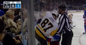 Sidney Crosby jumps New York Rangers' Ryan McDonagh and gets two minutes (Video) 