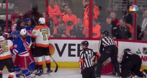 Chris Kreider, New York Rangers, Philadelphia Flyers drop the gloves early (Video) 