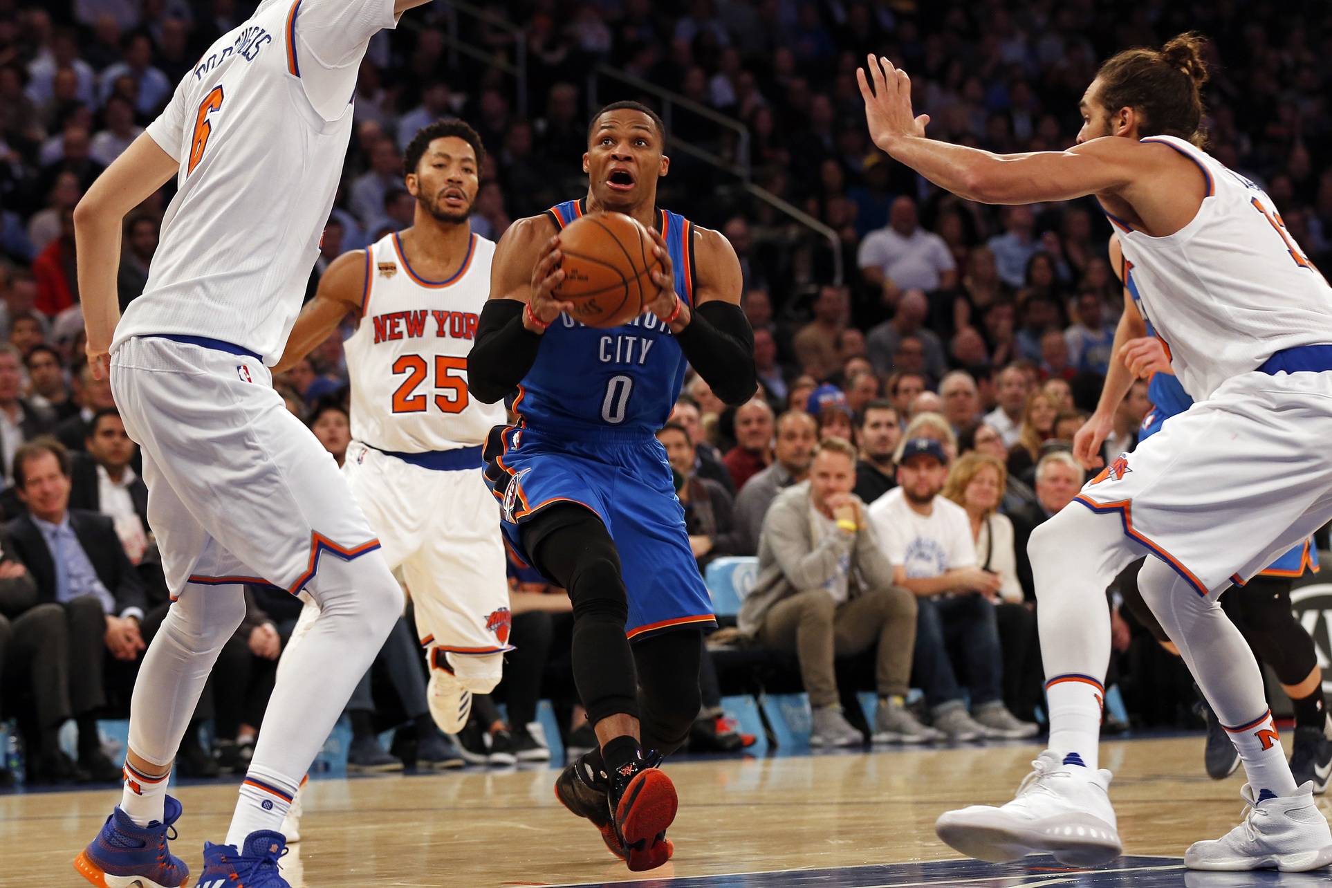 New York Knicks Lose to Thunder after another Russell Westbrook Triple-Double 