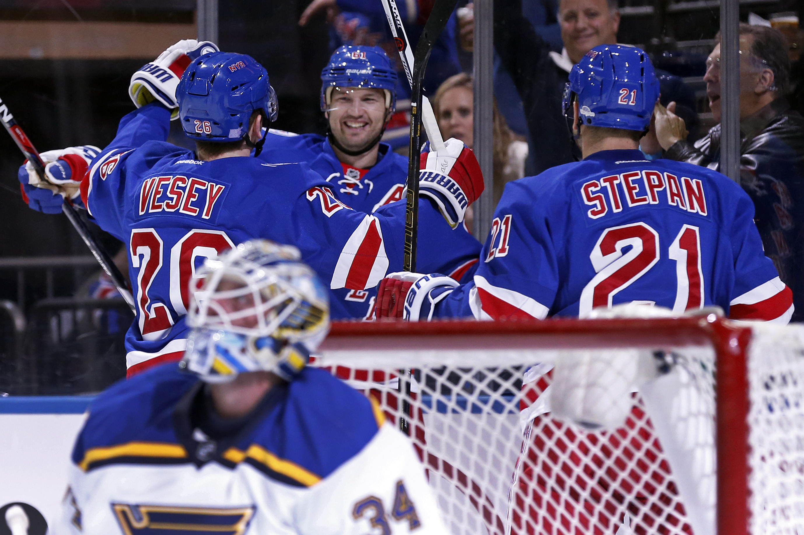 Vesey, Rangers Continue Offensive Dominance Against Blues (Highlights) 2