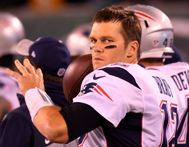 Nov 27, 2016; East Rutherford, NJ, USA; New England Patriots quarterback <a rel=