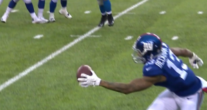 New York Giants: Odell Beckham Jr. makes a one-handed grab (Video) 