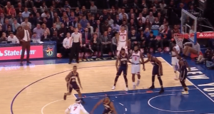 New York Knicks: Carmelo Anthony viciously crosses Thaddeus Young (Video) 