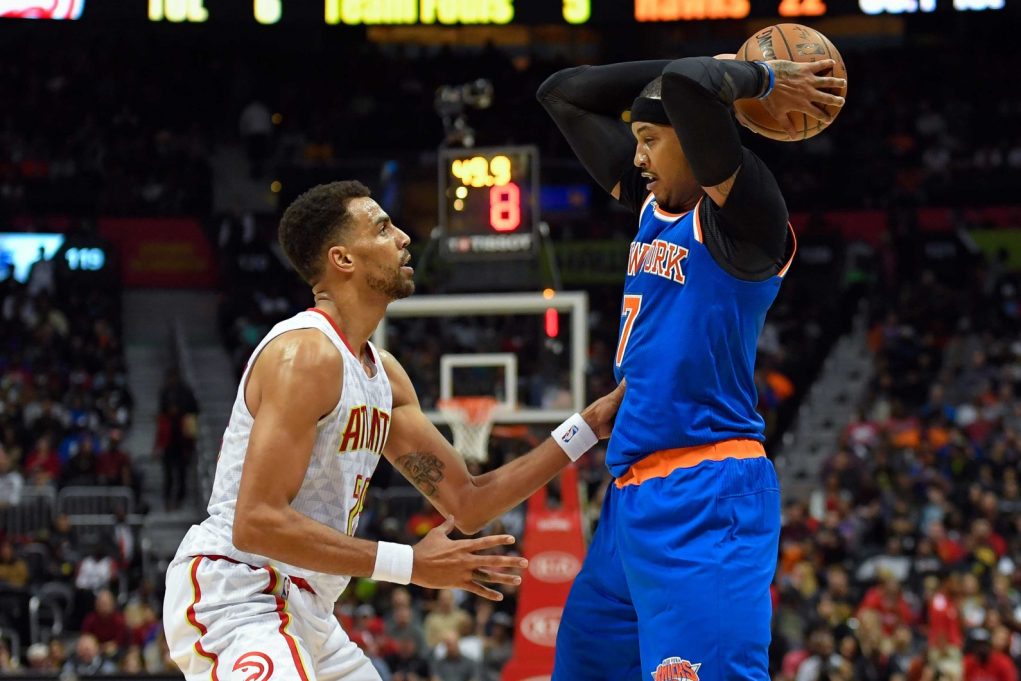 New York Knicks lose ugly OT game to Atlanta Hawks after Melo is ejected (Highlights) 