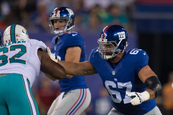 New York Giants OL Justin Pugh likely out against Dallas Cowboys (Report) 