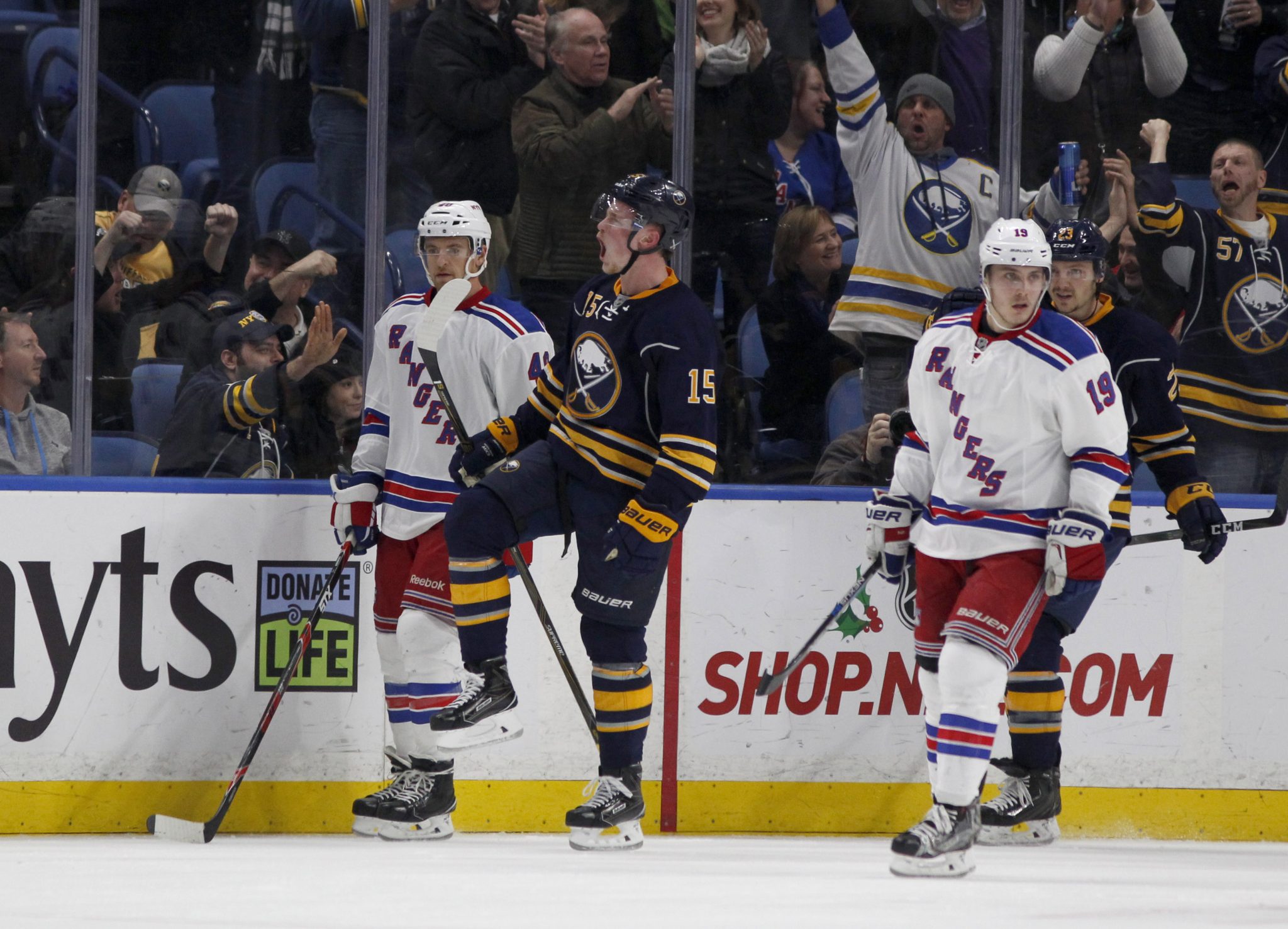 New York Rangers collapse as Jack Eichel lifts Buffalo Sabres (Highlights) 2