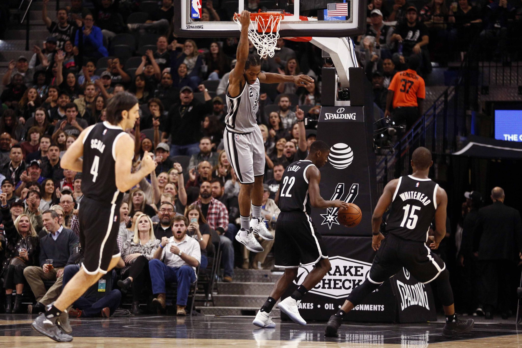 Brooklyn Nets beat down by San Antonio Spurs; Kawhi Leonard nets 30 (Highlights) 