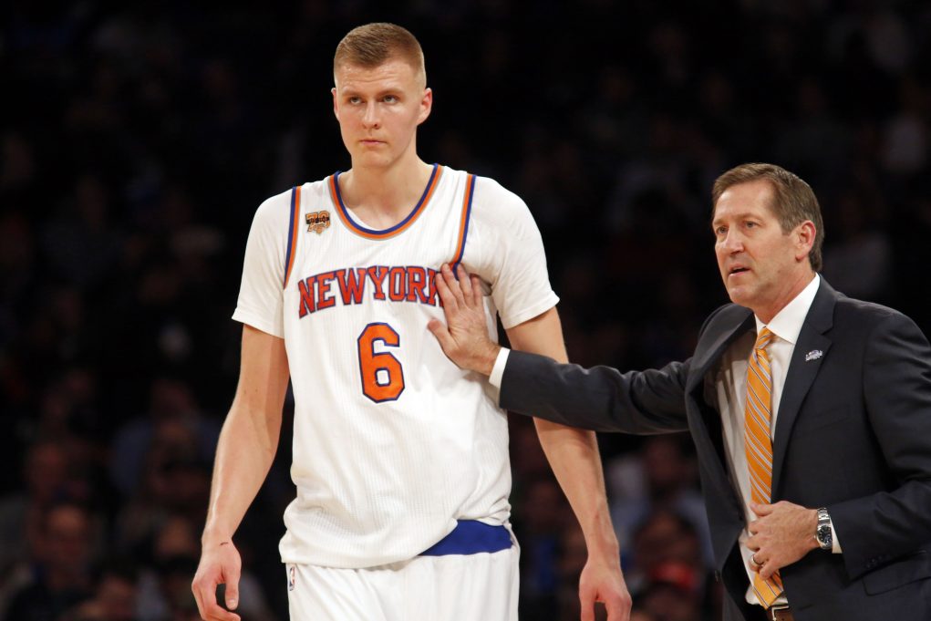 New York Knicks: Jeff Hornacek says unlikely Kristaps Porzingis plays Wednesday 