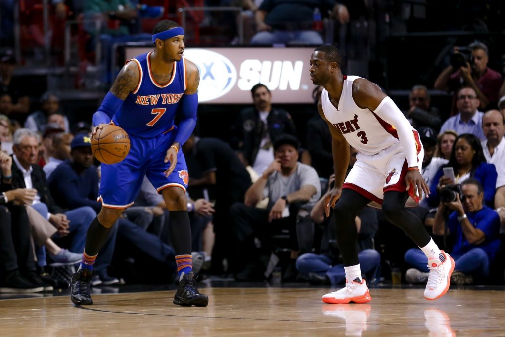 New York Knicks vs. Chicago Bulls: Dwyane Wade says Carmelo Anthony will stay 'win, lose, or draw' 