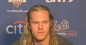 New York Mets' Noah Syndergaard reports with 15 extra pounds of muscle 
