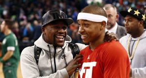 Why wasn't Floyd Mayweather at Adrien Broner's fight Saturday? 