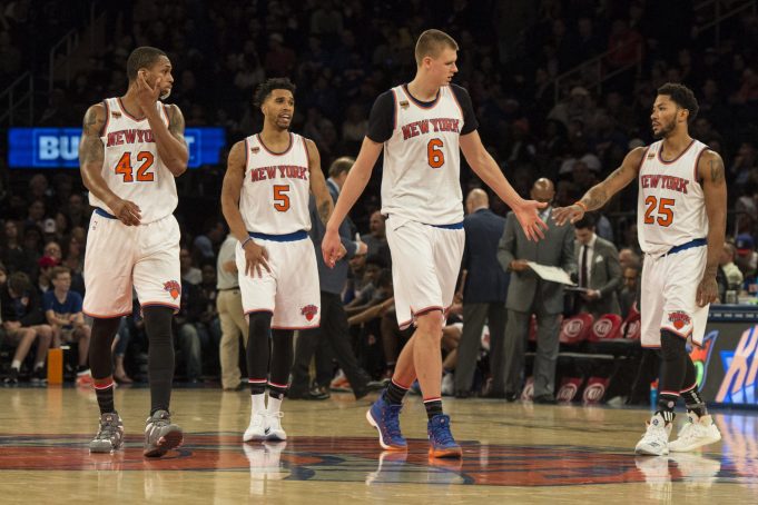 New York Knicks: Derrick Rose is stunting the growth of Kristaps Porzingis 