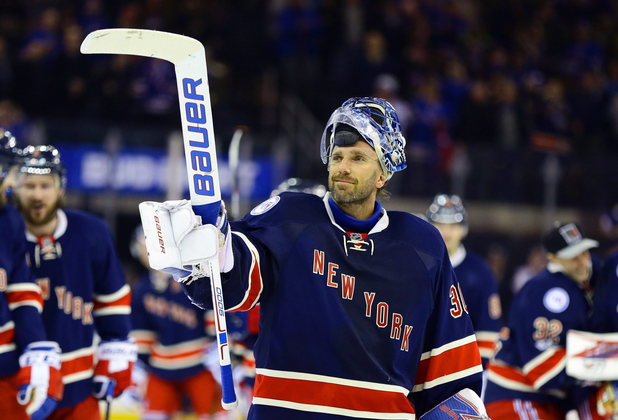 NY RANGERS HENRIK LUNDQVIST SHIRT SMALL JERSEY RETIREMENT NIGHT 30 MSG  1/28/2022