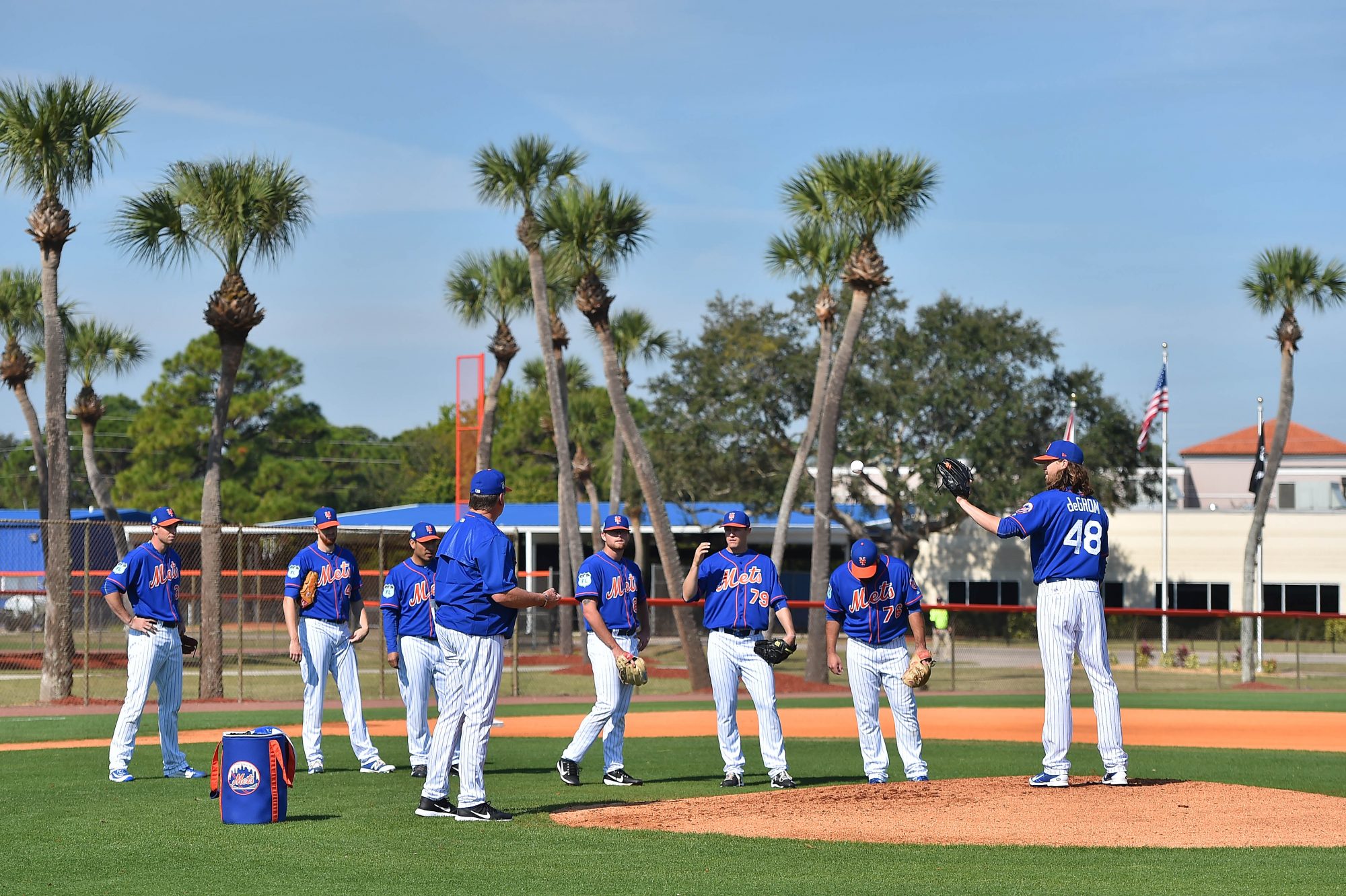 New York Mets Spring Training, 1987, I believe this is Dary…