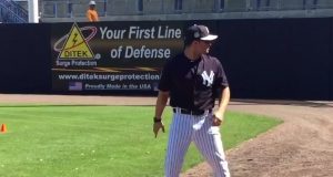 Nick Swisher joins New York Yankees camp in joyful fashion (Video) 
