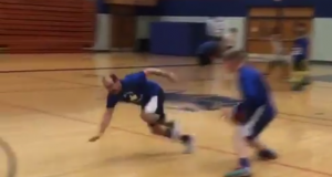 Student Hilariously Crosses-Up Teacher on the Hardwood (Video) 