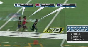 Watch John Ross' 40-Yard Dash Mixed In With Odell Beckham Jr. and Julio Jones (Video) 