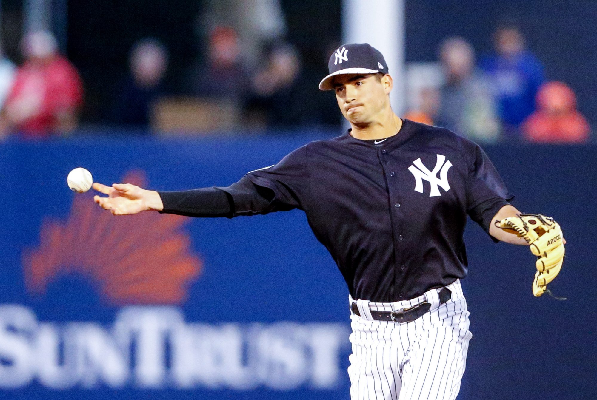 New York Yankees infielder Tyler Wade (39) during game against the