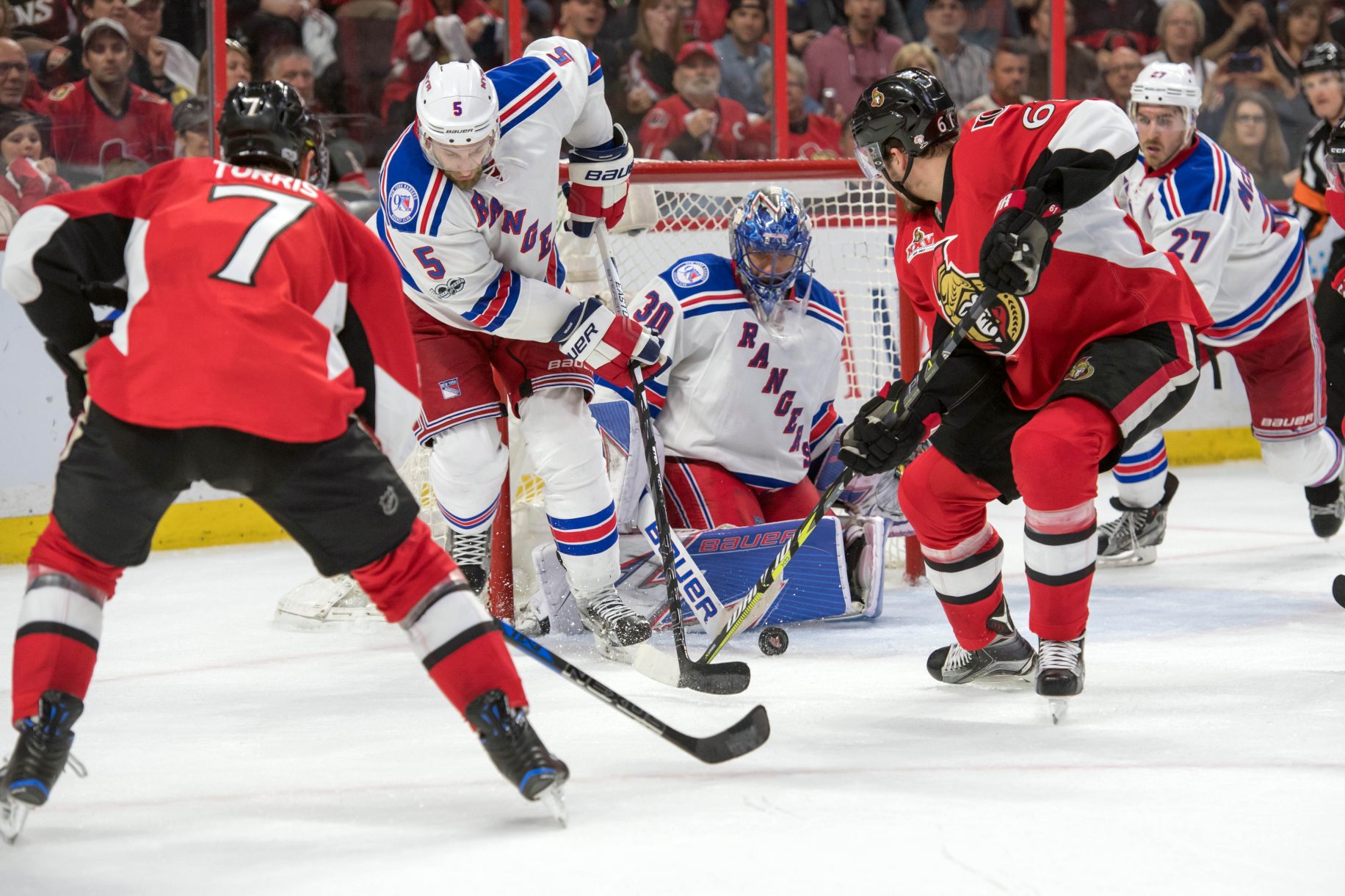 New York Rangers Come Out Flat, Fall to Ottawa Senators, 2-1, in Game 1 (Highlights) 