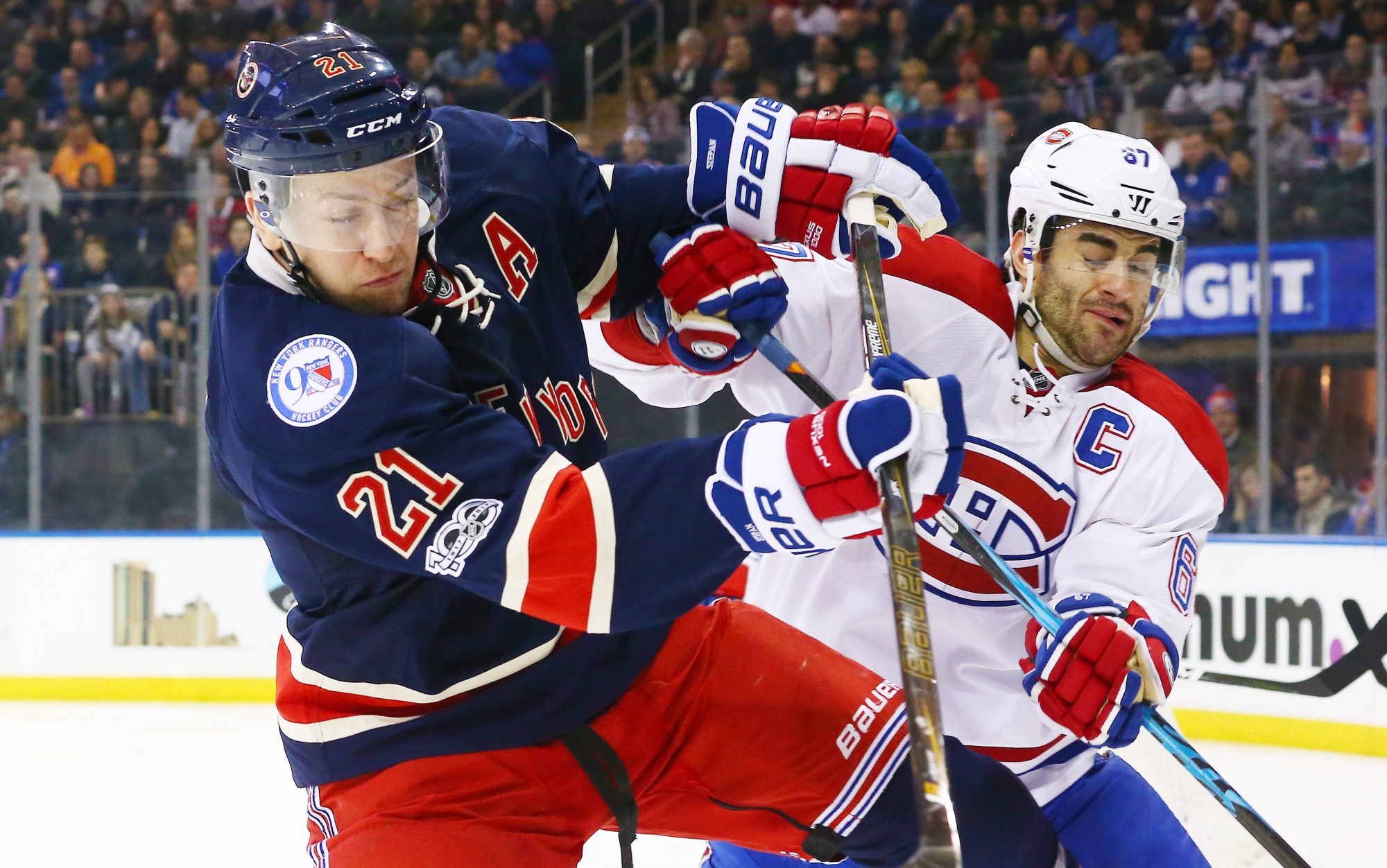 New York Rangers' Henrik Lundqvist Battles Carey Price in Stanley Cup Playoffs 1