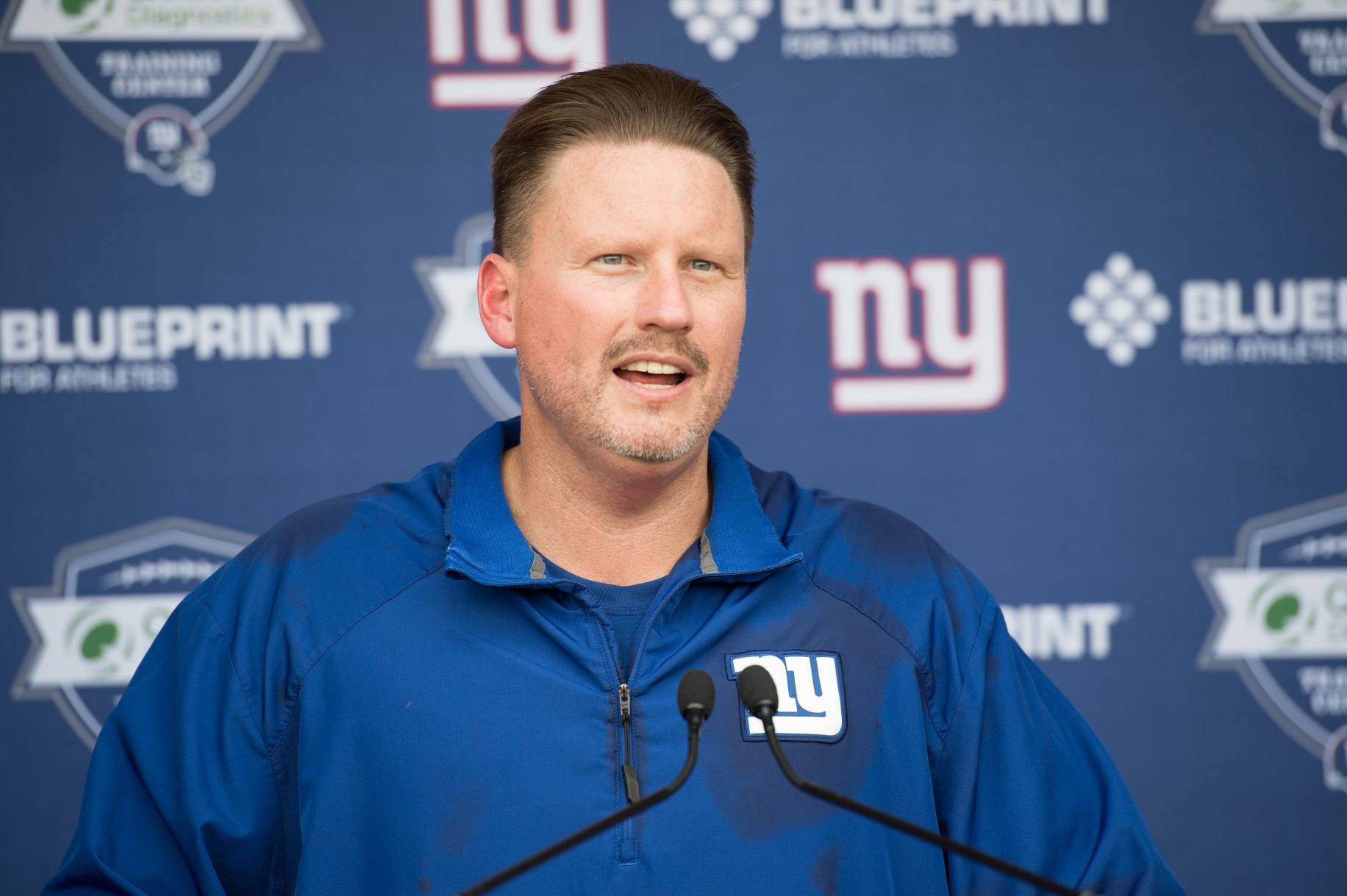 New York Giants Head Coach Ben McAdoo Sporting a New Slicked-Back Look