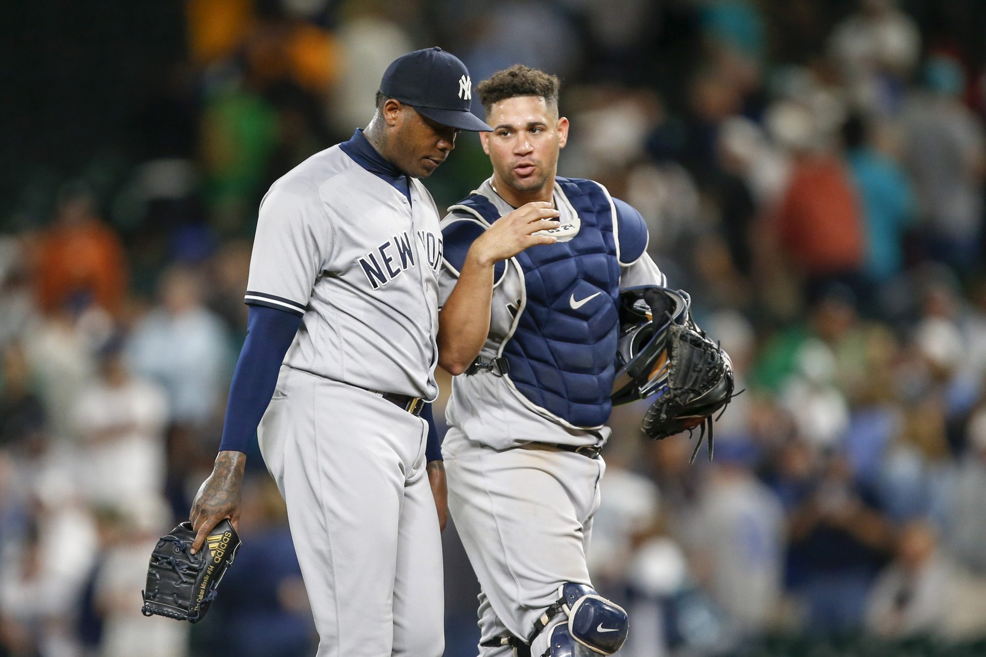 The Yankees should have some concern regarding Aroldis Chapman