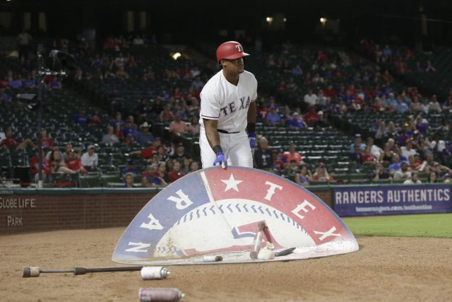 Adrian Beltre takes batting practice