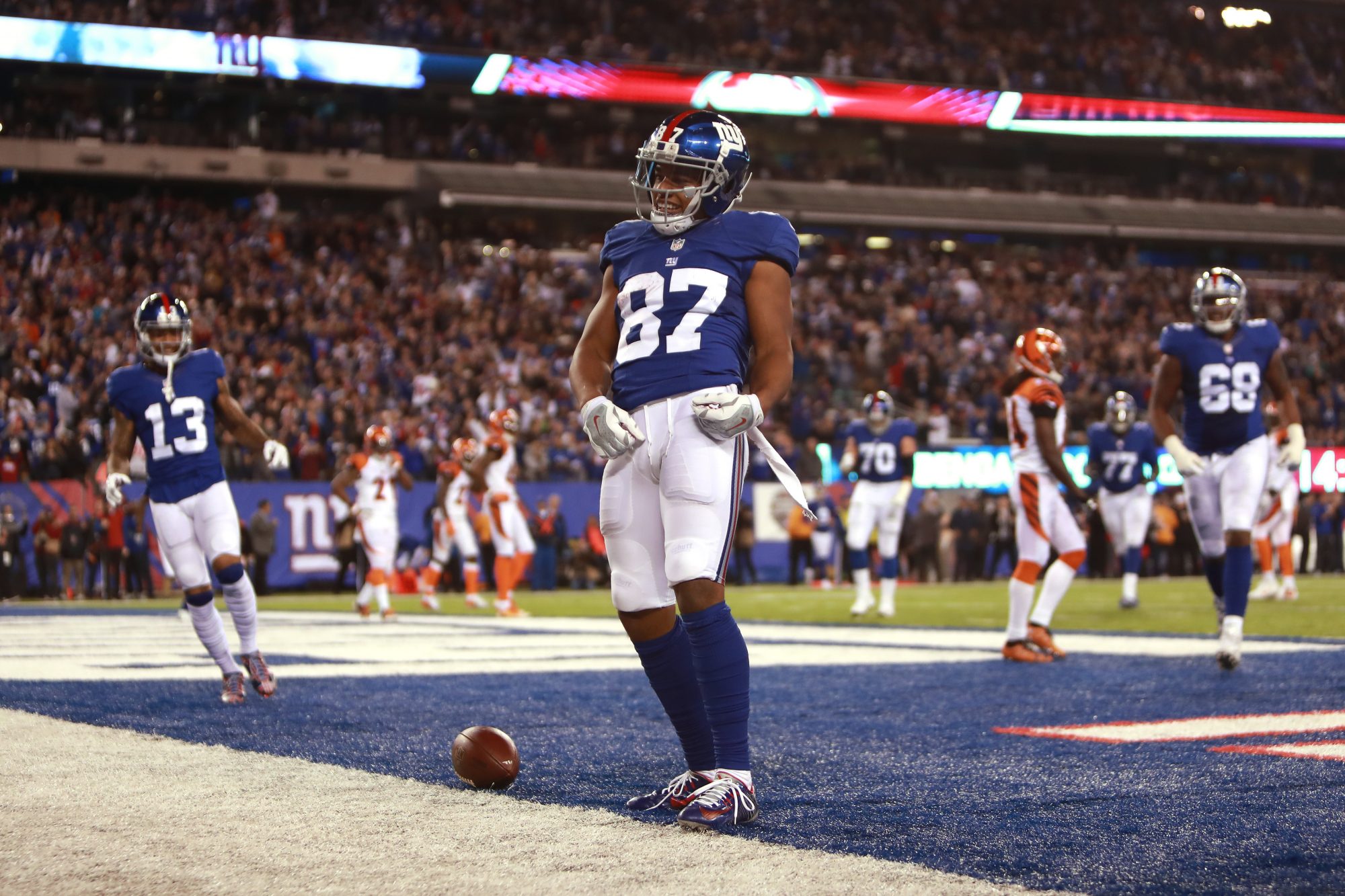 Sterling Shepard Appearance a Highlight of New York Giants' Jog-Through Practice 