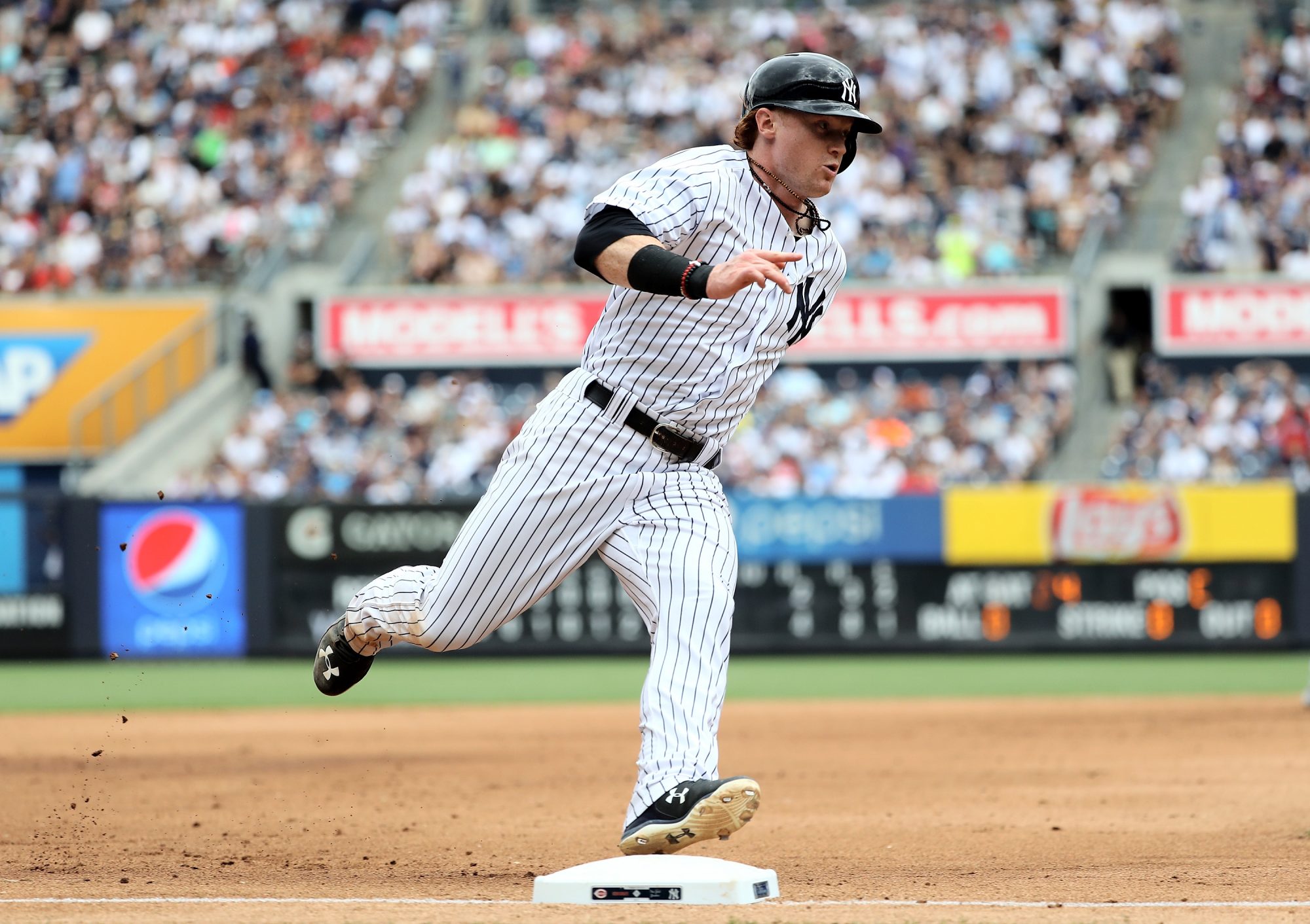 Clint Frazier New York Yankees Game-Used #77 Gray Jersey vs