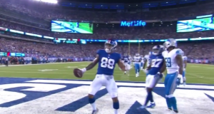 New York Giants TE Evan Engram Snags 1st NFL Touchdown (Video) 