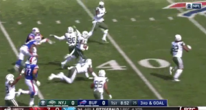 New York Jets' Marcus Maye-Juston Burris Play: Sports Media Swings & Misses (Video) 