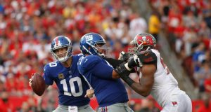 New York Giants Will Start Justin Pugh at Right Tackle Against Broncos 