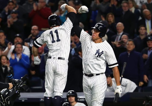 Aaron Judge And Brett Gardner The Captain And The Kid Signatures