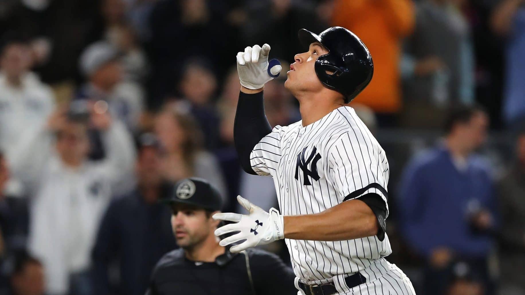 Aaron Judge working on simplified plate approach, Bronx Pinstripes