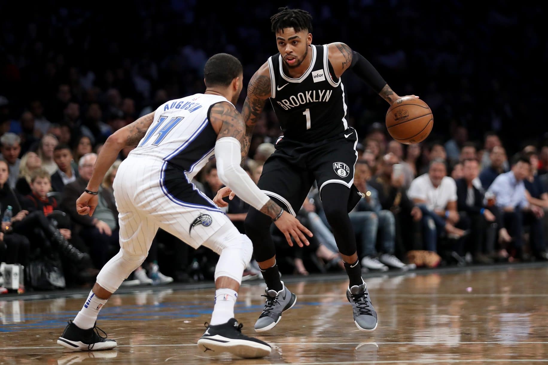 D'Angelo Russell, Aaron Gordon Duel Ends With Nets Loss (Highlights) 