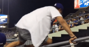 World Series: Los Angeles Dodgers Fan Jumps in Houston Astros Bullpen (Video) 