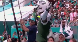 New York Jets Torching Dolphins; Robby Anderson Takes Seat in Stands (Video) 