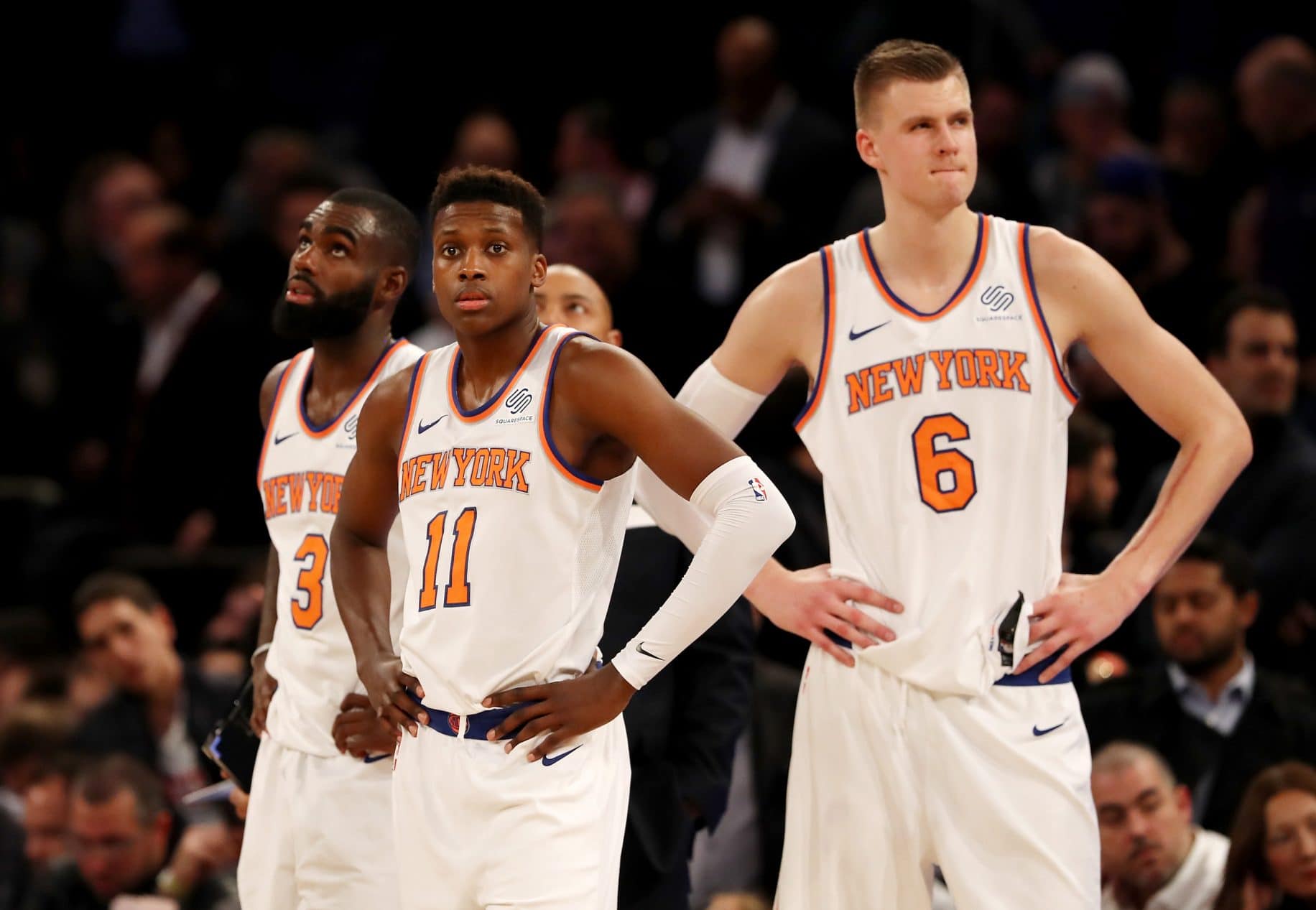 Tim Hardaway Jr., Frank Ntilikina, Kristaps Porzingis