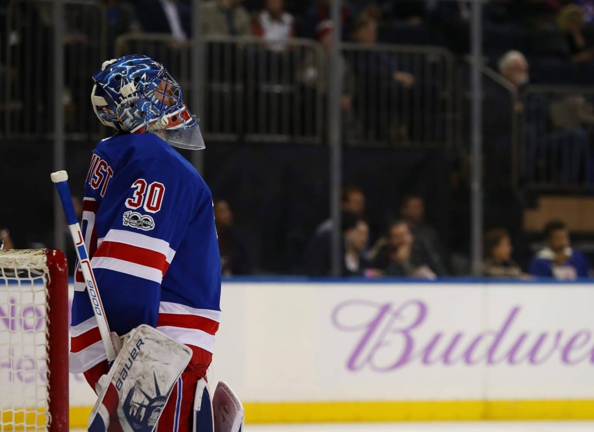 New York Rangers: Henrik Lundqvist pulled in the first period against ...