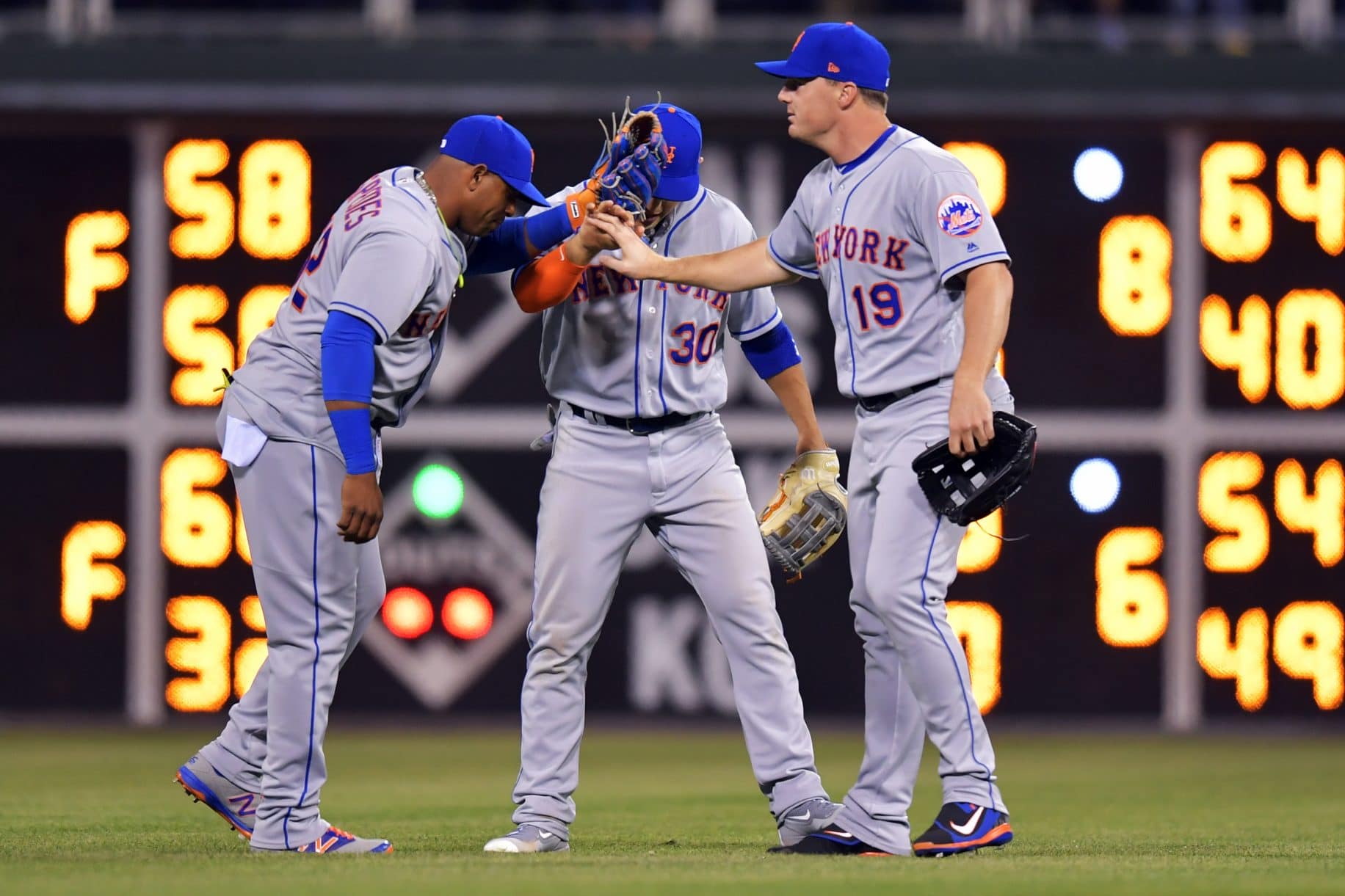 Citi Field scoreboard digging deep for positive Daniel Vogelbach