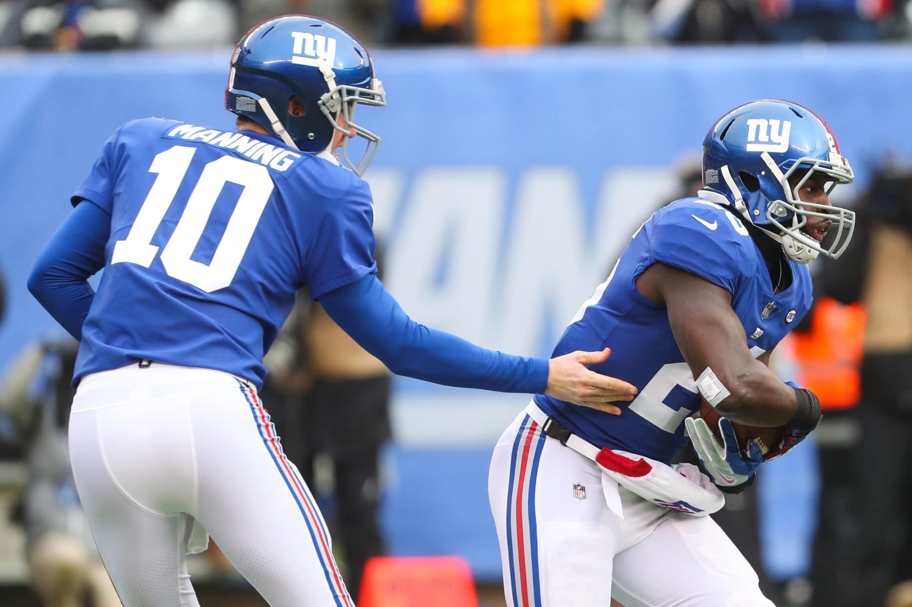 Eli Manning, Orleans Darkwa