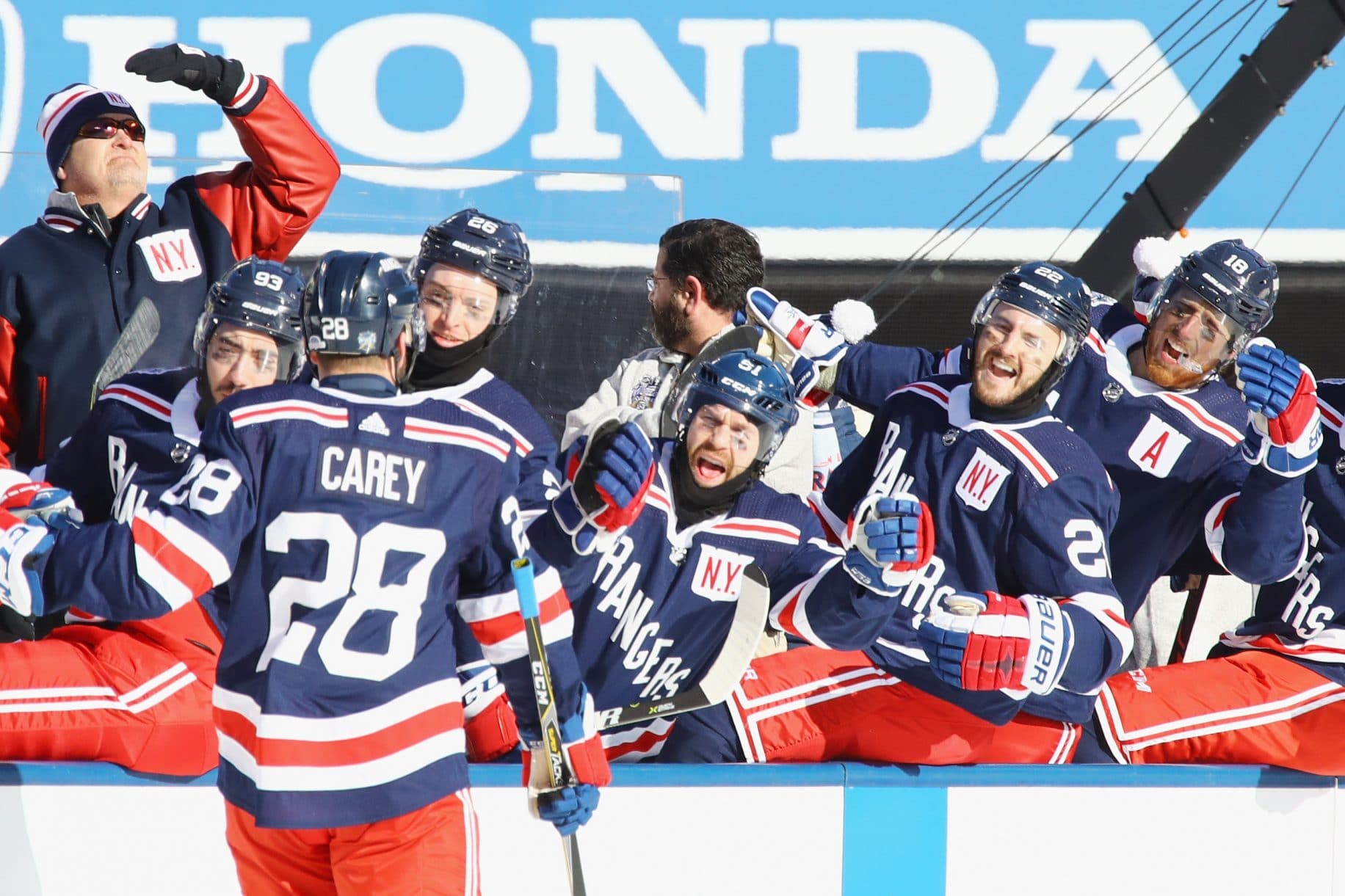 New York Rangers Customized Number Kit For 2012 Winter Classic