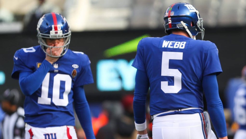 Eli Manning, Davis Webb, New York Giants