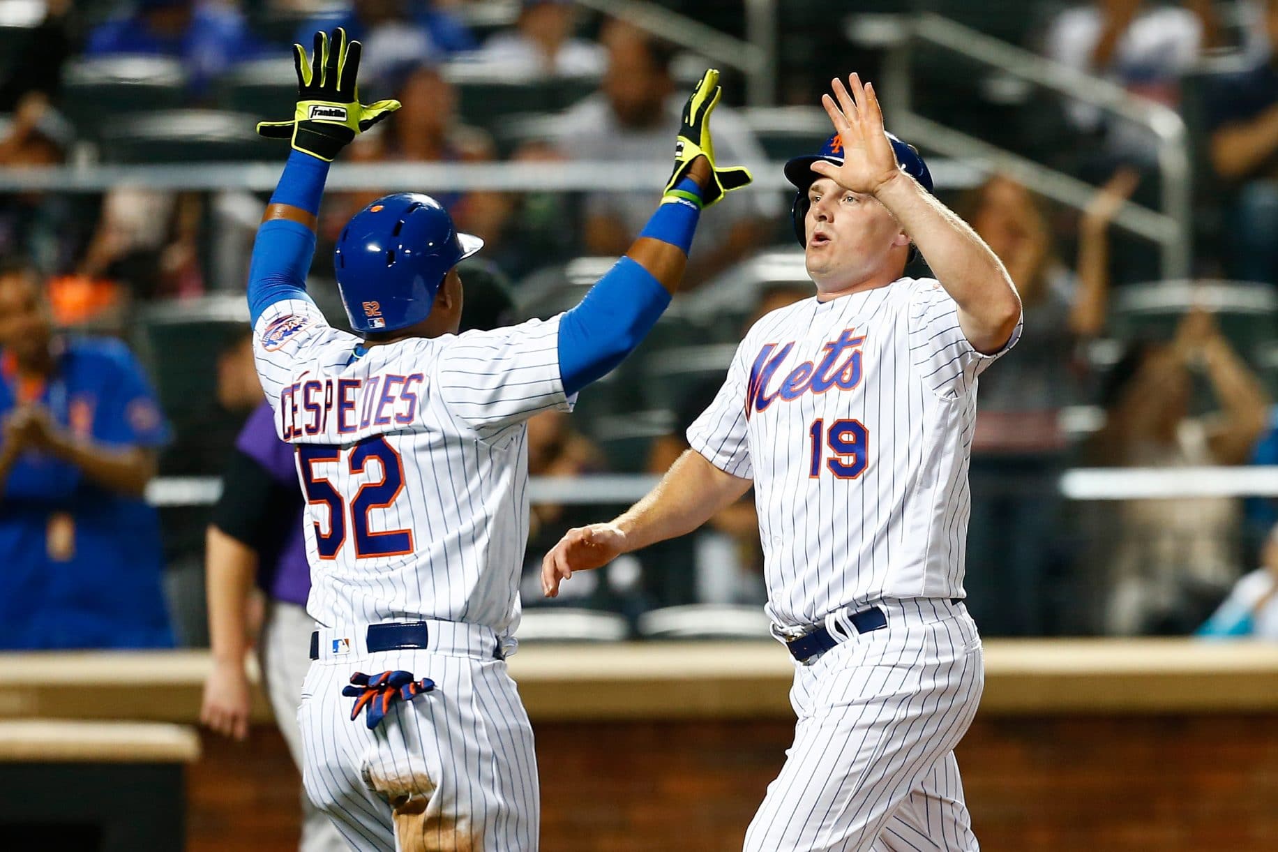 Jay Bruce, Yoenis Cespedes, New York Mets