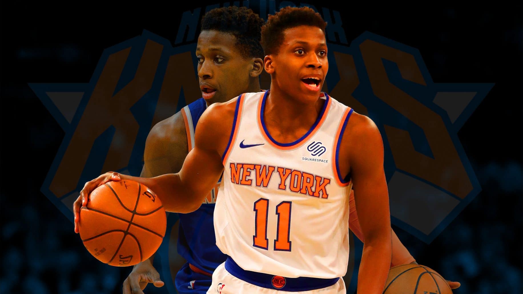 Frank Ntilikina models new 'statement' Knicks jersey at Nike show - Posting  and Toasting