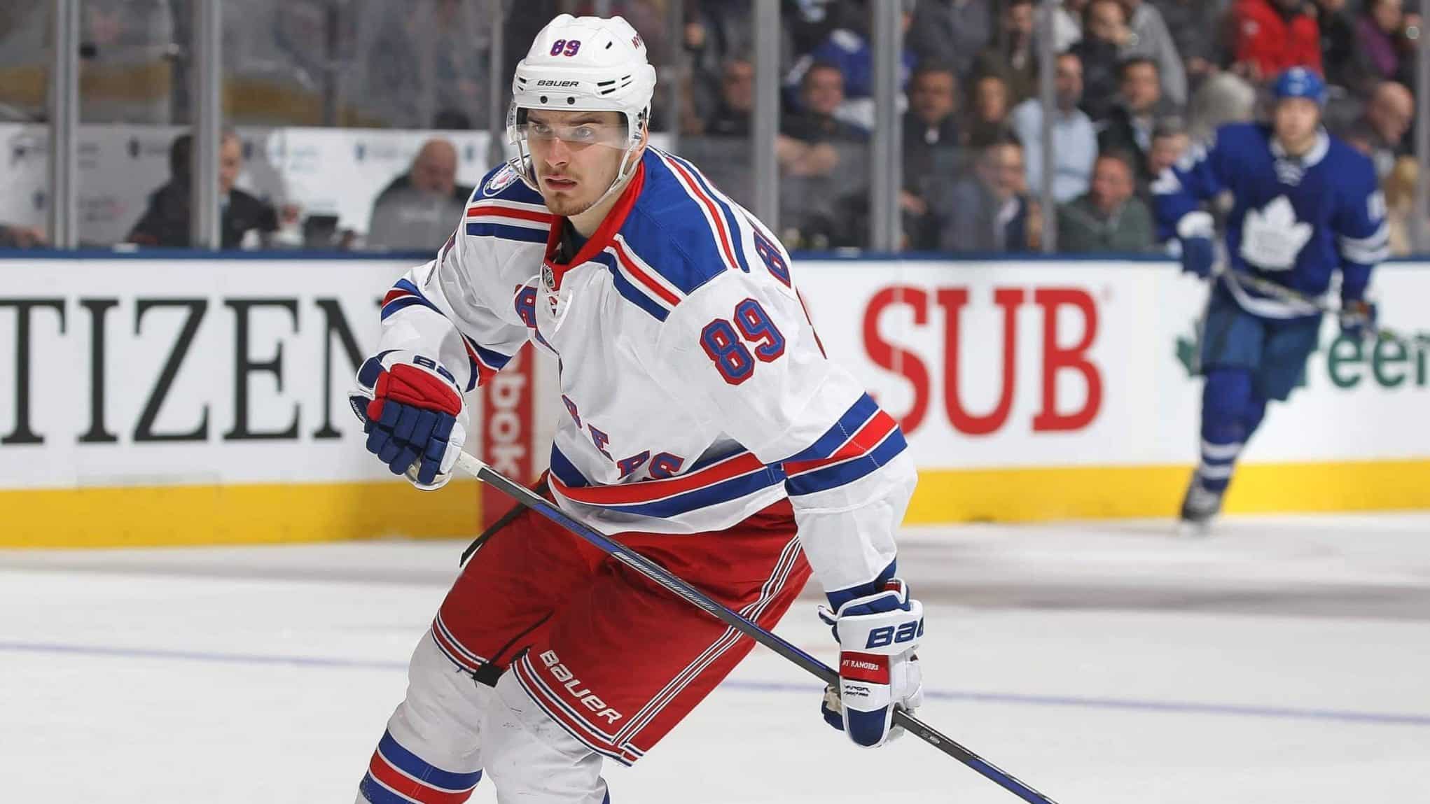 New York Rangers F Buchnevich speaks about former coach