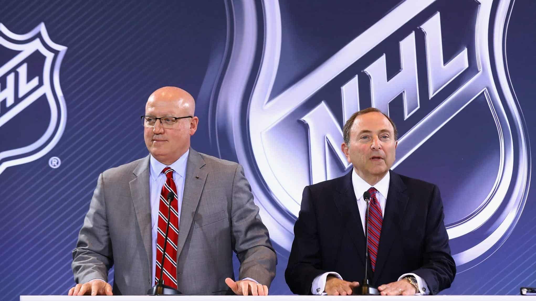 2016 NHL Awards - Board Of Governors Press Conference, Bill Daley, Gary Bettman
