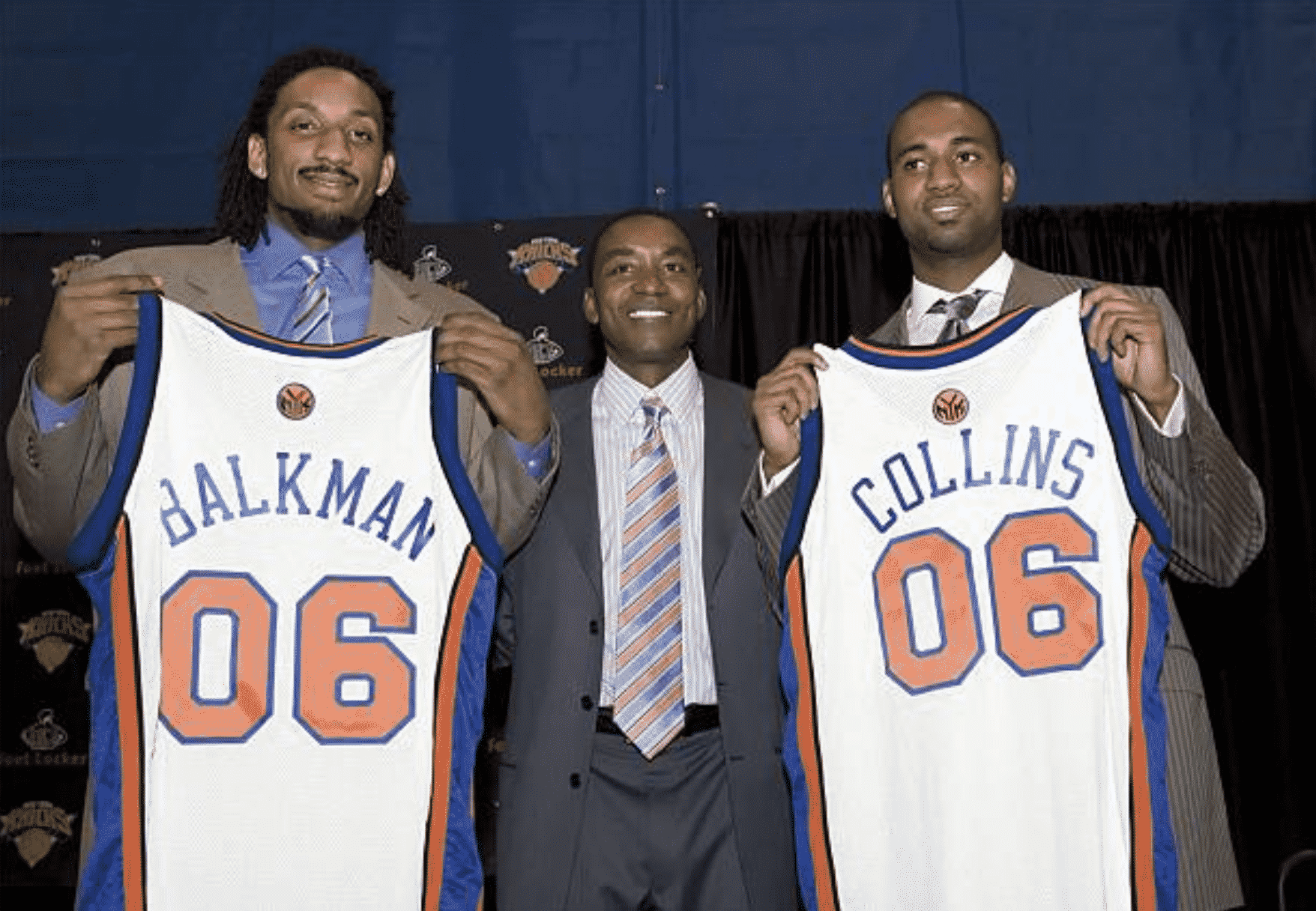 New York Knicks Renaldo Balkman Mardy Collins Isiah Thomas
