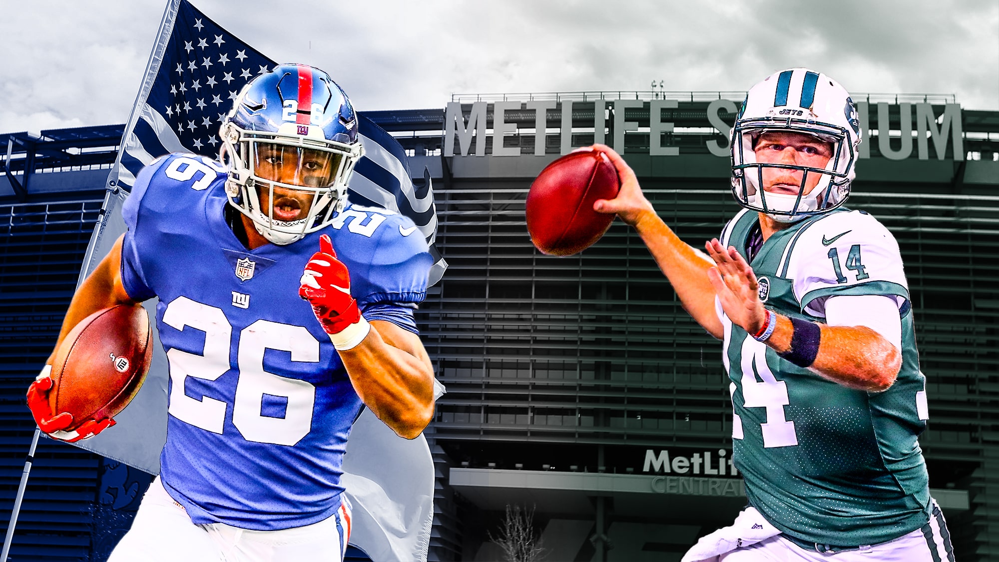 Where do Giants' Saquon Barkley, Jets' Sam Darnold, Browns' Odell